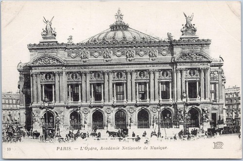 Vintage postcard opera - opera, house