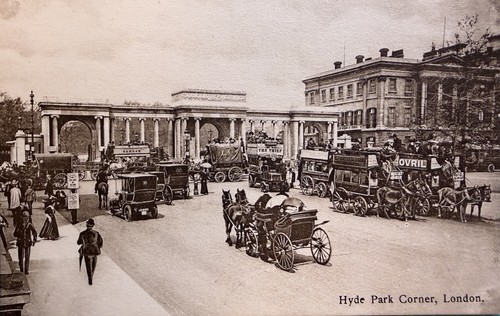 Hyde park corner - park, drawn