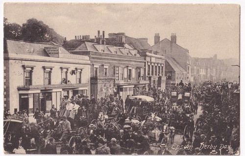 Epsom high street derby day - street,