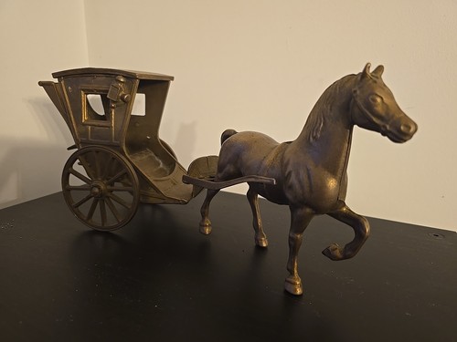 Brass horse and - brass,