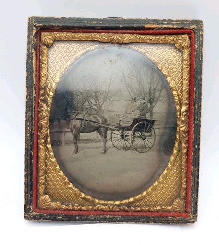 Antique ambrotype gentleman - gentleman, in