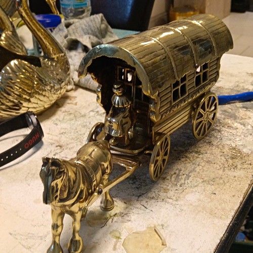 Brass large vintage - , horse