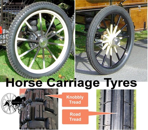 Horse carriage tyre tire - carriage,