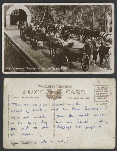 Sark vintage postcard old - vintage,