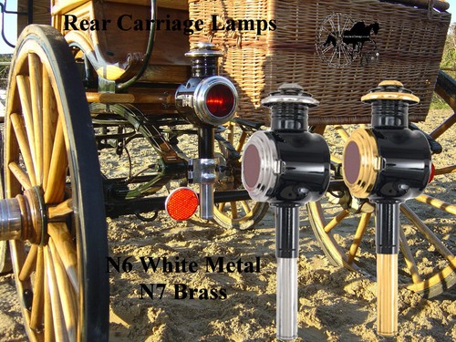 Horse carriage lamp - horse, rear
