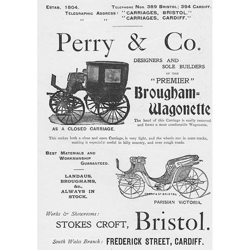 Perry brougham horse - co,