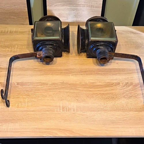 Pair antique victorian - victorian, brass