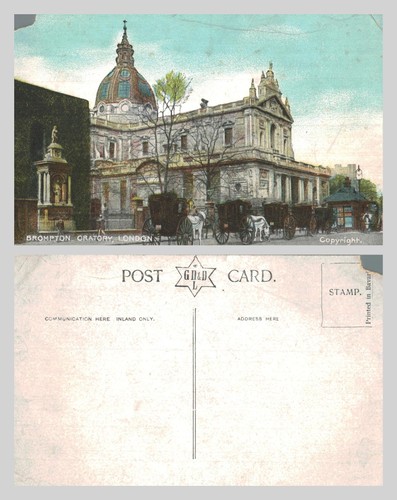 Vintage postcard brompton - vintage,