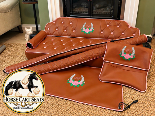 Horse cart seats - horse, padded