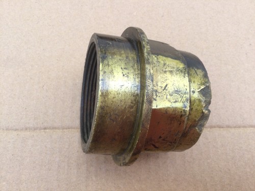 Antique brass hub cap original - antique,