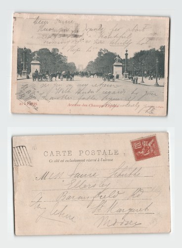 Postcard avenue des - -,