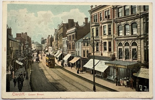 Cardiff queens street shops - queens, street.